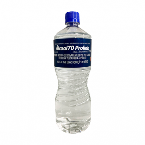 Álcool 70% Líquido Prolink 1 Litro - Higienização Eficiente