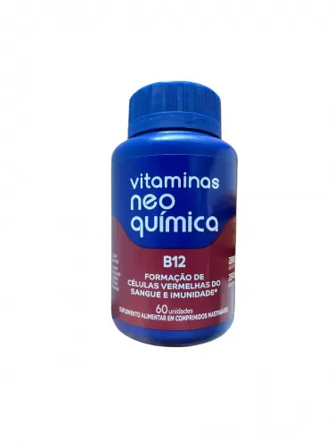 Vitamina Neo Química B12 C60 Comprimidos Mastigáveis