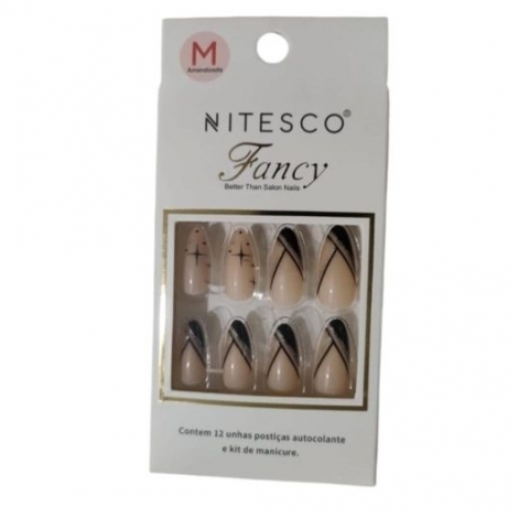 Unhas Postiças Nitesco 12 Peças