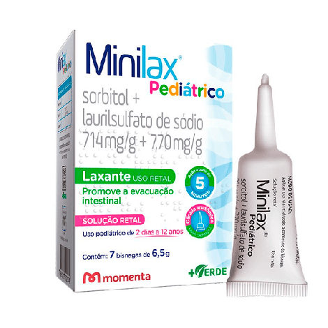 Minilax BG 6,5g ? Laxante Infantil com 6 Bisnagas | Alívio Intestinal Rápido