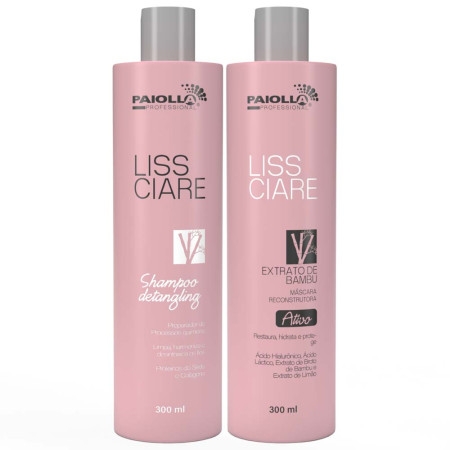 Kit Progressiva Sem Formol Paiolla Bambu 300Ml