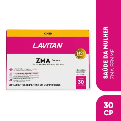 Lavitan ZMA Femme - 30 Comprimidos (2 Blísteres com 15 Unidades)