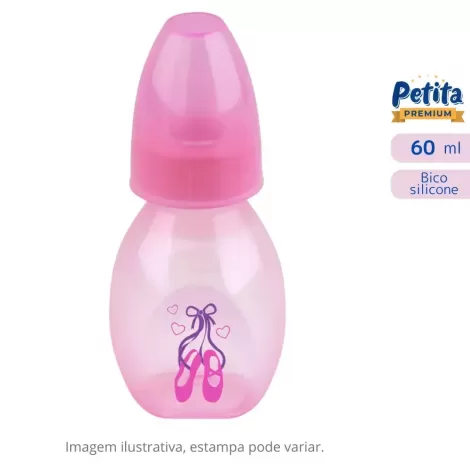 Mamadeira Petita Mini Color Rosa 60ml - Ref. 3041