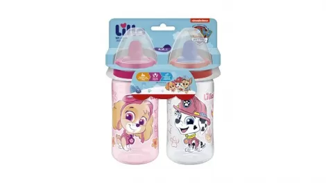 Pack Lillo 2 Copos 300ml Patrulha Canina - Rosa