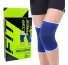 Joelheira de Poliéster Linha Fitness Azul C2 Peças na Caixa FT15 123